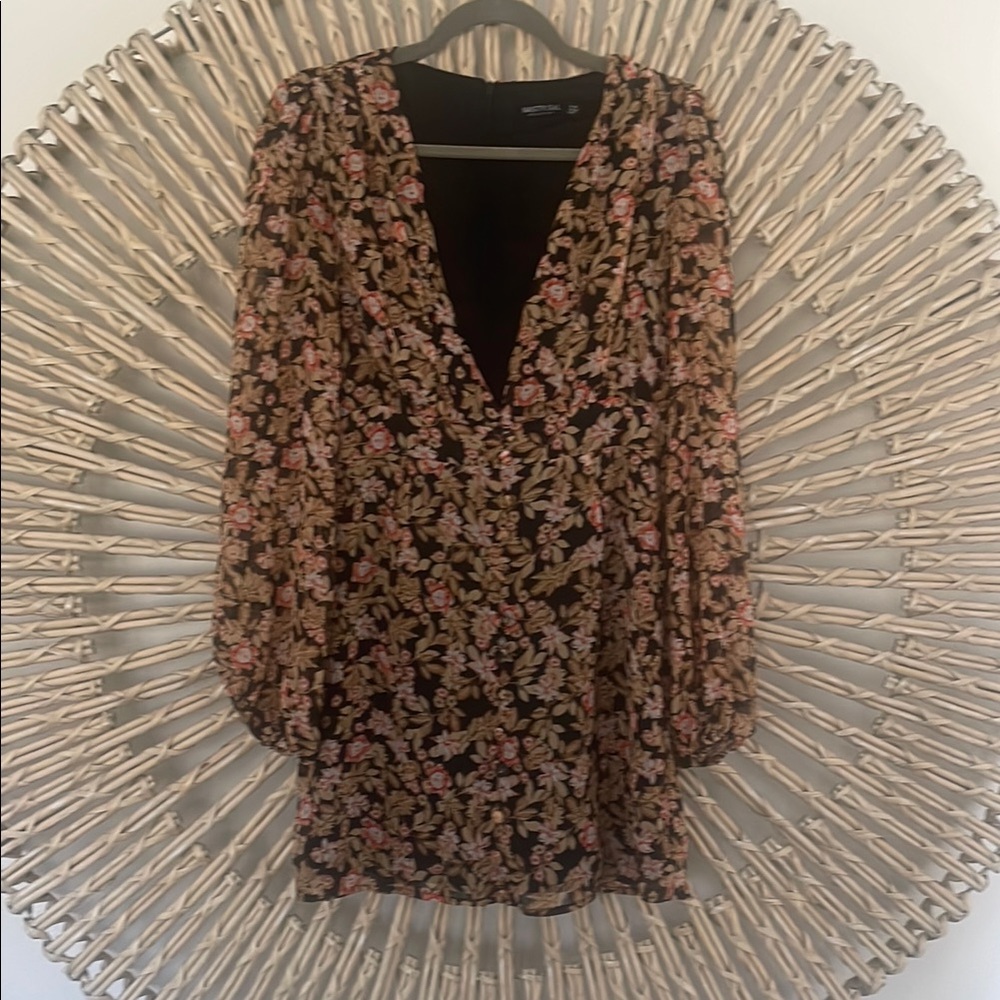 Floral V-Neck Dress